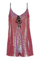 Topshop Sequin Playsuit By We All Shine