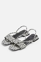 Topshop Hester Black And White Sandals