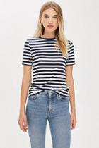 Topshop Striped Viscose T-shirt