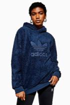 Topshop Sherpa Hoodie By Adidas
