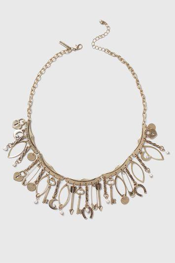 Topshop Charm Collar Necklace