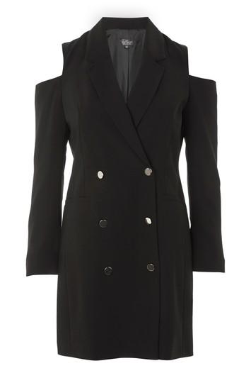 Topshop Petite Cold Shoulder Blazer Dress