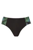 Topshop *palm Bikini Bottoms By Wolf & Whistle