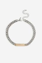 Topshop *mixed Metal Link Chain Necklace