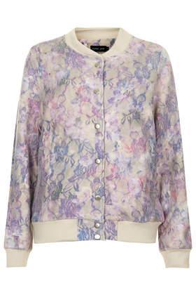 Topshop **floral Bomber Jacket By Sister Jane