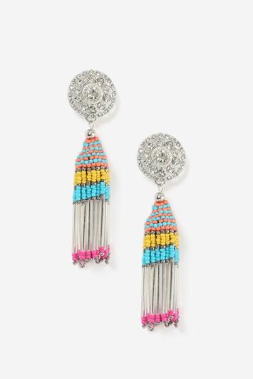 Topshop Bright Multi Drop Earrings