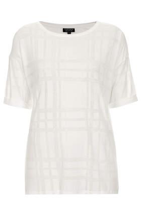 Topshop Burnout Check Tee