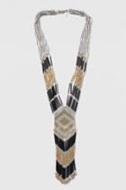 Topshop Beaded Cascading Necklace