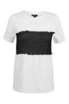 Topshop Mesh Sheering T-shirt