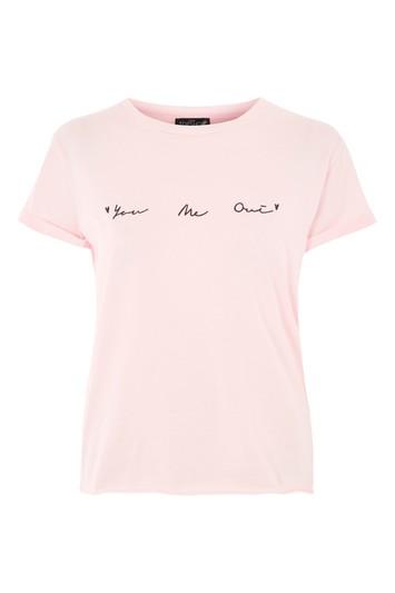 Topshop Petite 'you Me Oui' Slogan T-shirt
