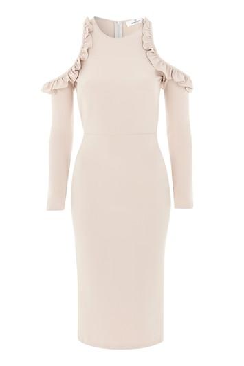 Topshop *cold Shoulder Midi Dress By Oh My Love