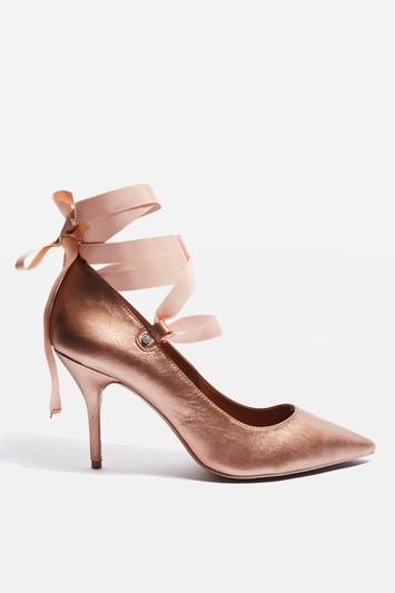 Topshop Gibbon Ribbon Courts Shoes