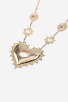 Topshop *heart And Eye Pendant