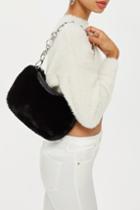 Topshop Shani Faux Fur Shoulder Bag