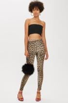 Topshop Leopard Print Joni Jeans