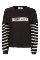 Topshop *long Sleeve Skater T-shirt By Ragged Priest