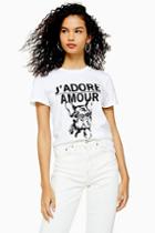 Topshop J'adore Amour Dog T-shirt