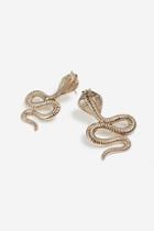 Topshop *cobra Drop Earrings