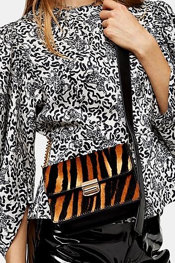 Topshop Samira Tiger Mini Cross Body Bag