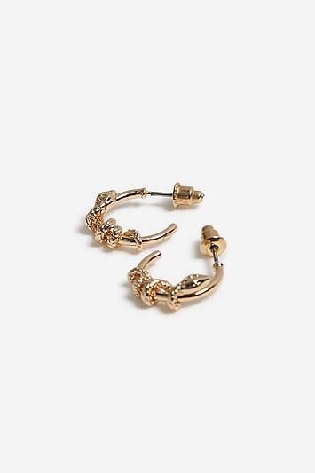 Topshop Mini Snake Wrap Hoop Earrings