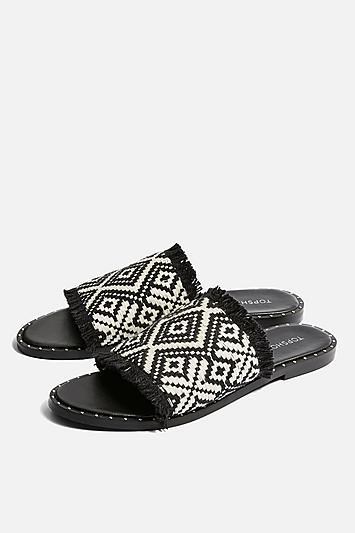 Topshop Hanna Finge Flat Sandals