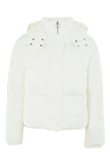 Topshop White Puffer Jacket