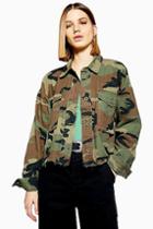 Topshop Tall Camouflage Jacket