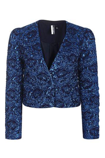 Topshop Premium Tinsel Jacket