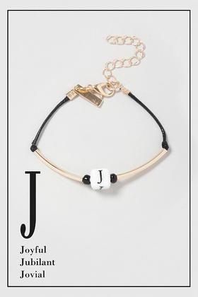 Topshop J Initial Bracelet