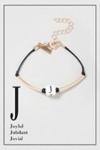 Topshop J Initial Bracelet