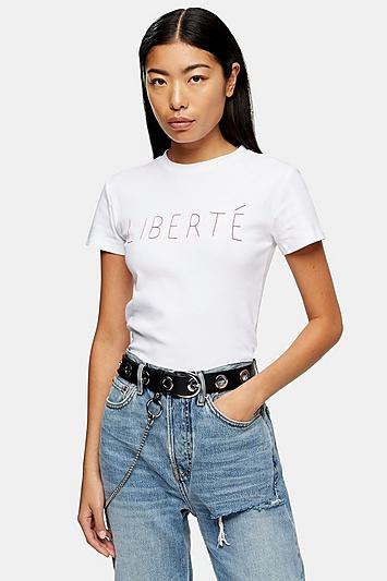 Topshop Tall Liberte T-shirt