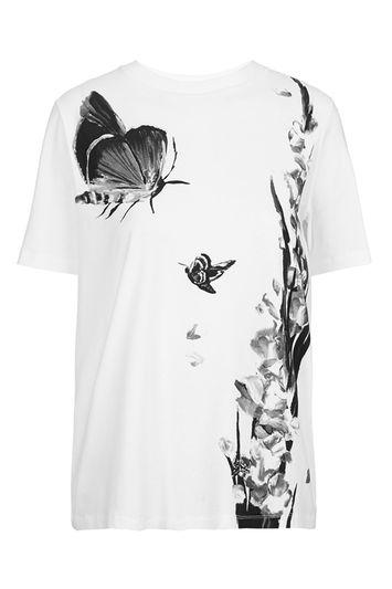 Topshop *balliol Print Tee By Unique