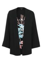 Topshop Embroidered Throw-on Jacket
