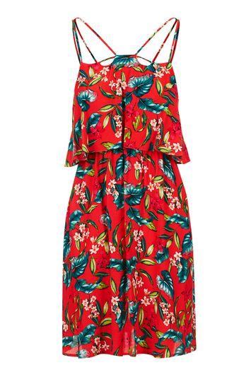 Topshop Petite Floral Overlay Dress