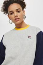 Topshop Colour Block Sweatshirt By Fila