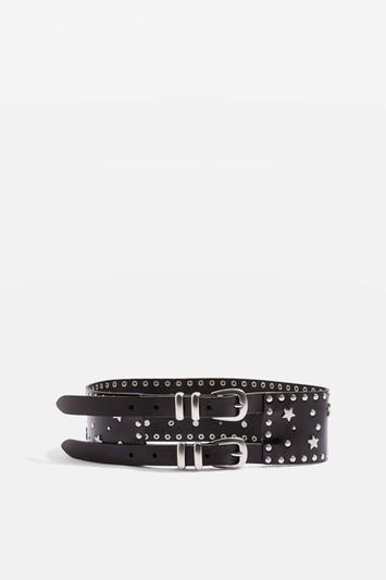 Topshop Star Stud Cinch Waist Belt
