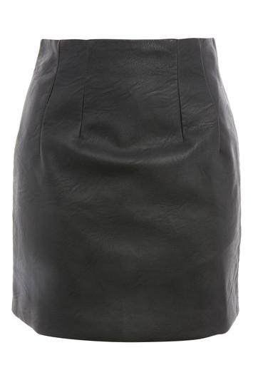Topshop High Waisted Faux Leather Mini Pencil Skirt