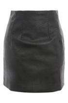 Topshop High Waisted Faux Leather Mini Pencil Skirt
