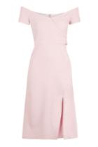 Topshop Off The Shoulder Wrap Dress