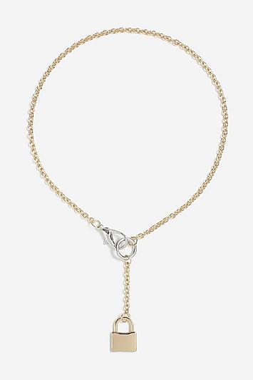 Topshop *padlock Lariat