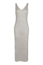 Topshop Metal Yarn Camisole Dress