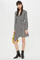 Topshop Tall Stripe Mini Shirt Dress