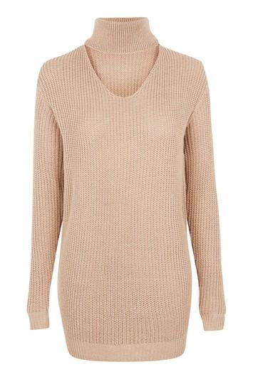 Topshop *choker Jumper By Glamorous