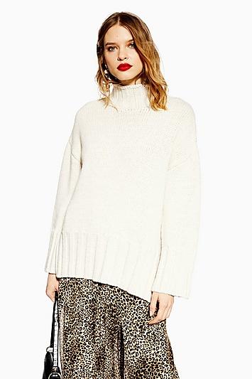 Topshop Oversized Longline Jumper