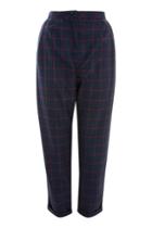 Topshop Window Check Tapered Trousers
