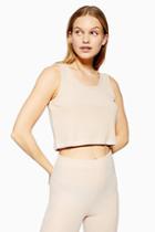 Topshop Lounge Nude Brushed Ribbed Cami
