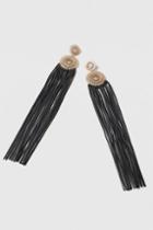 Topshop Statement Rhinestone Tassel Earrings