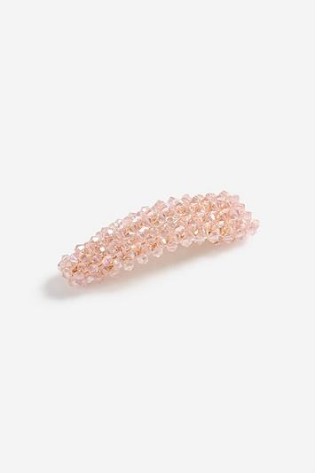 Topshop *pink Beaded Hair Clip