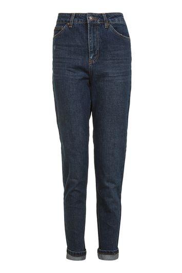 Topshop Moto Midnight Indigo Mom Jeans