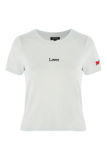 Topshop 'lover' Motif T-shirt